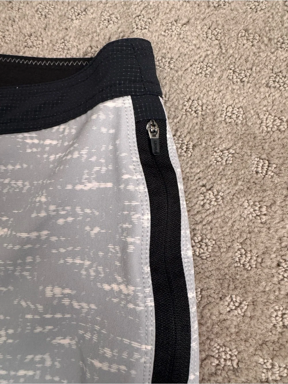 Vuori Light Gray Swim Board Shorts